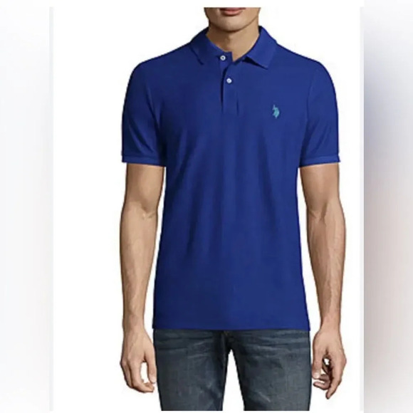 Polo by Ralph Lauren Royal Blue The Iconic Mesh Polo Shirt Classic Fit‎ - Picture 1 of 4